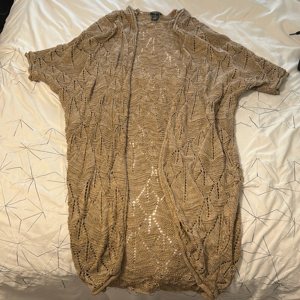 Tan cardigan